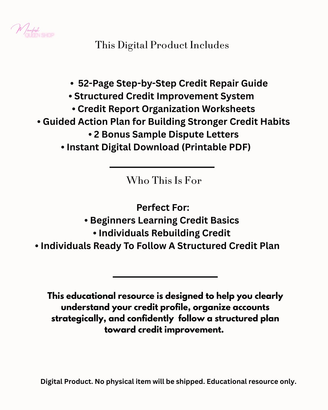 700+ Credit Score Guide for Beginners | Credit Building Checklist PDF | Step-by-Step Credit Plan | Instant Download